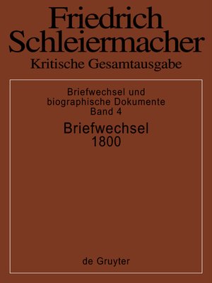 cover image of Briefwechsel 1800